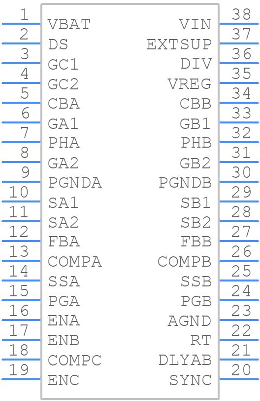 TPS43330AQDAPRQ1 - Texas Instruments - PCB symbol