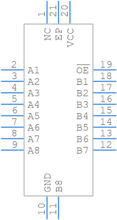 SN74CBT3245CRGYR - Texas Instruments - PCB symbol
