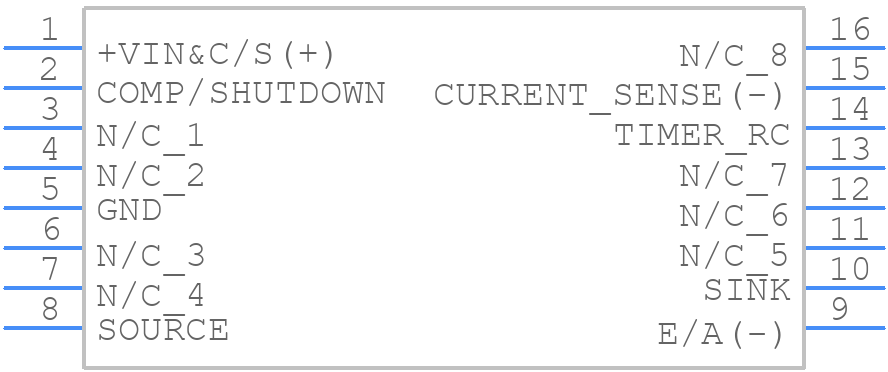 UC3833DWTR - Texas Instruments - PCB symbol