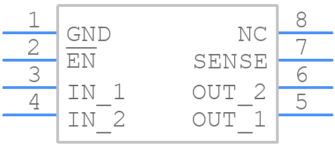 TPS71025DR - Texas Instruments - PCB symbol