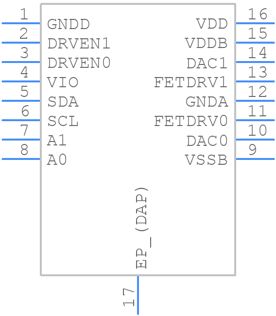 LMP92066PWP - Texas Instruments - PCB symbol