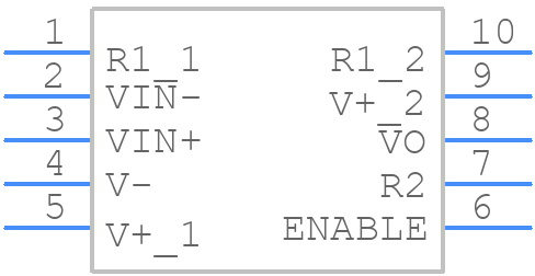INA338AIDGST - Texas Instruments - PCB symbol