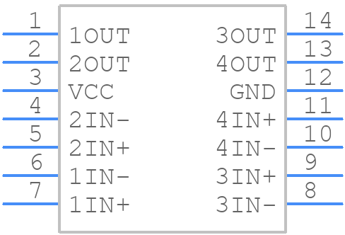 LM2901AVQDRG4Q1 - Texas Instruments - PCB symbol