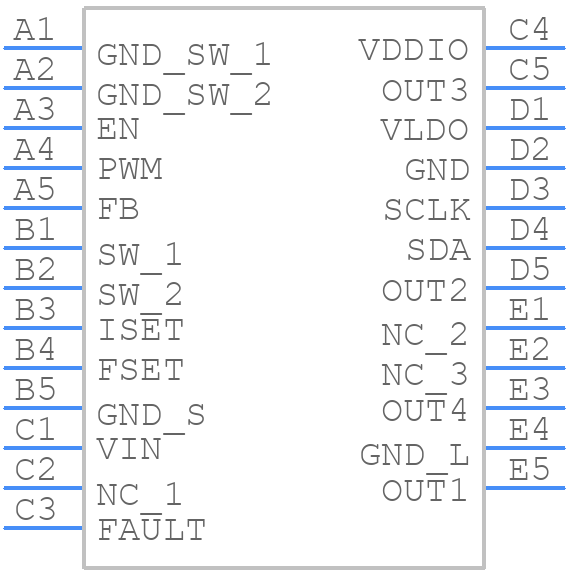 LP8551TLE/NOPB - Texas Instruments - PCB symbol