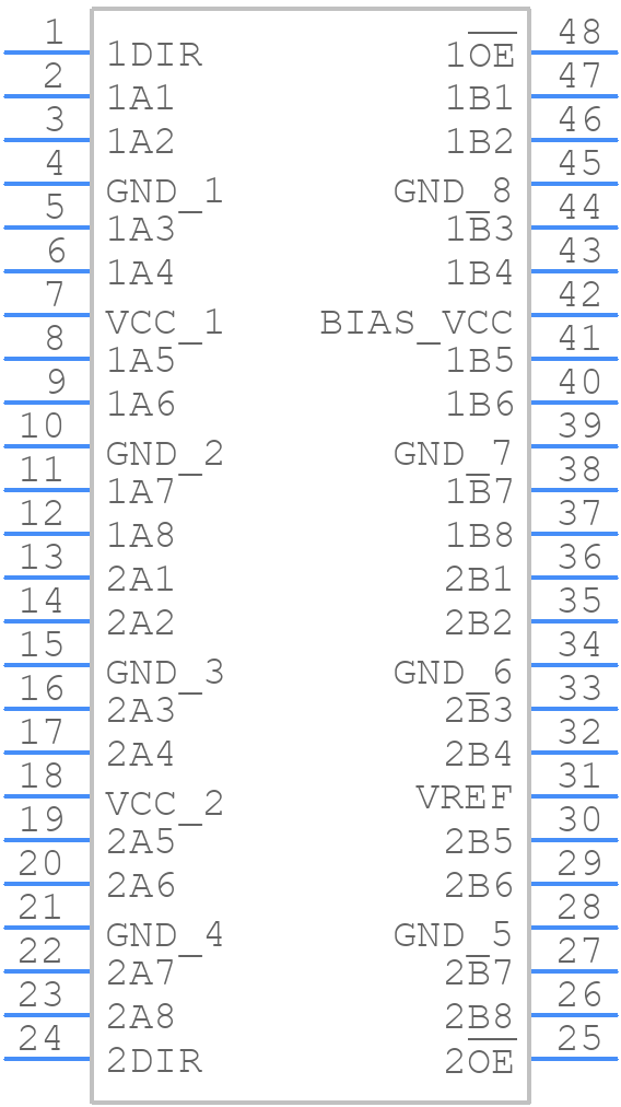 SN74GTLPH16945GR - Texas Instruments - PCB symbol