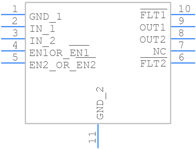 TPS2003CDRCR - Texas Instruments - PCB symbol