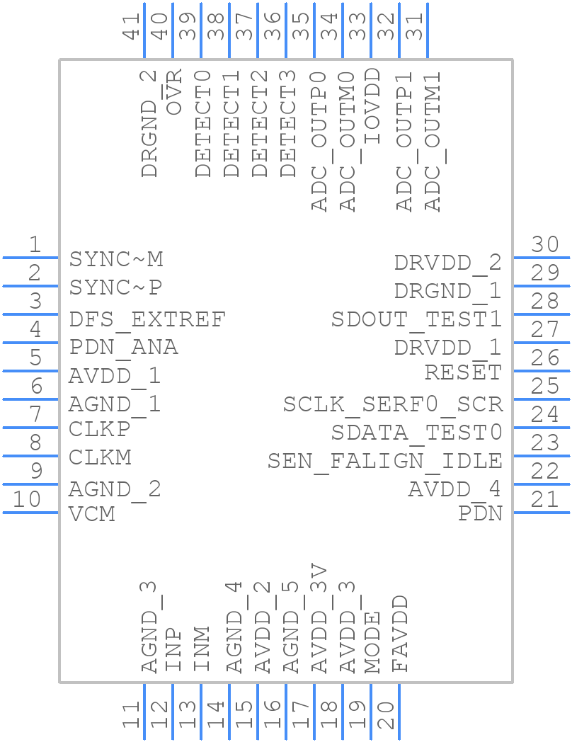 ADS61JB46IRHAT - Texas Instruments - PCB symbol