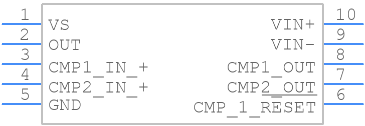 INA205AIDGSR - Texas Instruments - PCB symbol