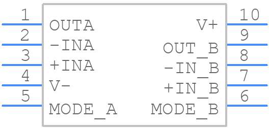 OPA2625IDGSR - Texas Instruments - PCB symbol