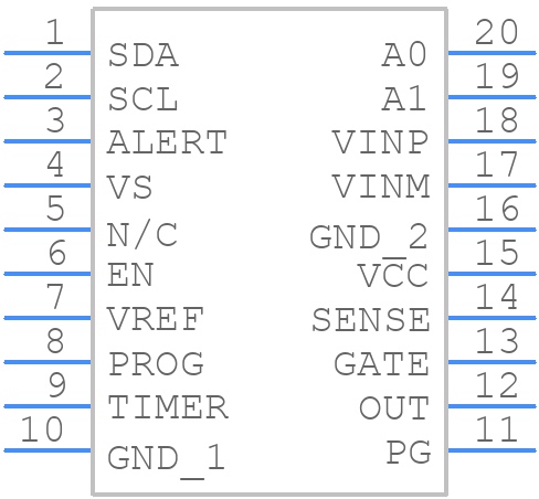 TPS2483PW - Texas Instruments - PCB symbol