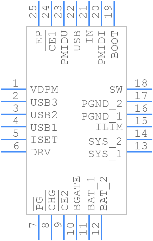 BQ24165RGET - Texas Instruments - PCB symbol