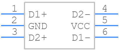 TPD4S009DRYR - Texas Instruments - PCB symbol