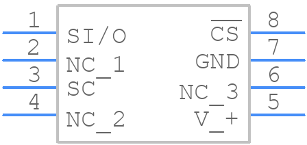LM70CIMMX-5/NOPB - Texas Instruments - PCB symbol