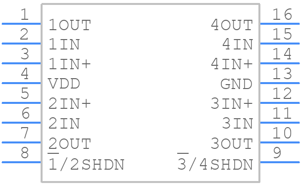 TLC085CN - Texas Instruments - PCB symbol