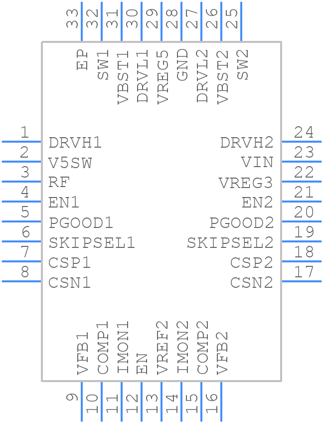 TPS51222RTVR - Texas Instruments - PCB symbol
