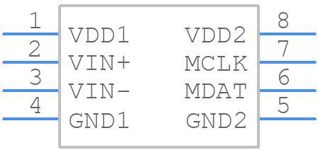 AMC1203DUB - Texas Instruments - PCB symbol