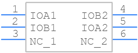 TPD2E1B06DRLR - Texas Instruments - PCB symbol