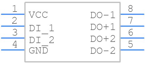 DS90LV027AQMA/NOPB - Texas Instruments - PCB symbol