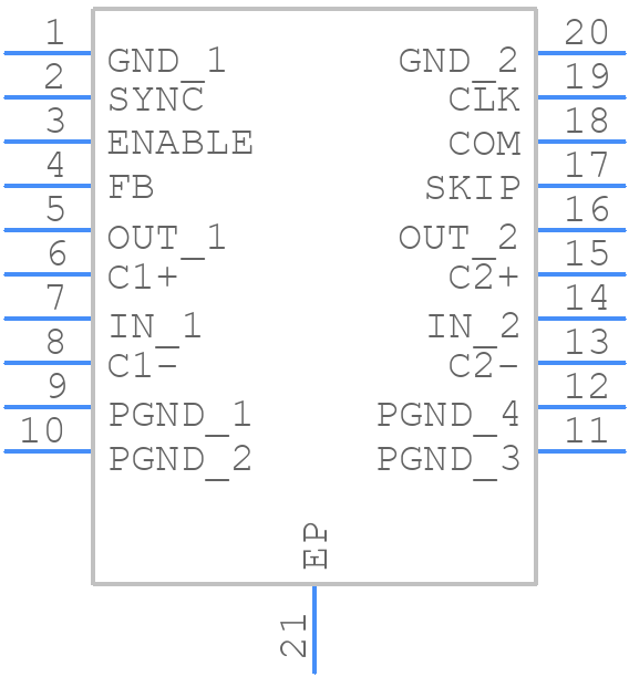 TPS60111PWP - Texas Instruments - PCB symbol