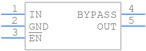 TPS79025DBVR - Texas Instruments - PCB symbol