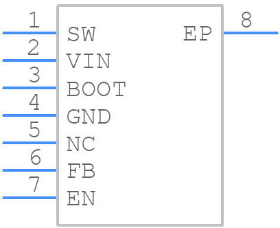 LM22676QTJE-5.0/NOPB - Texas Instruments - PCB symbol