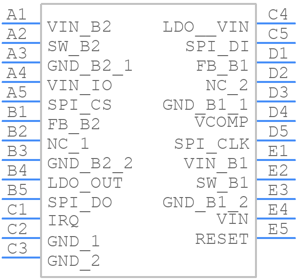 LM10502TLE/NOPB - Texas Instruments - PCB symbol