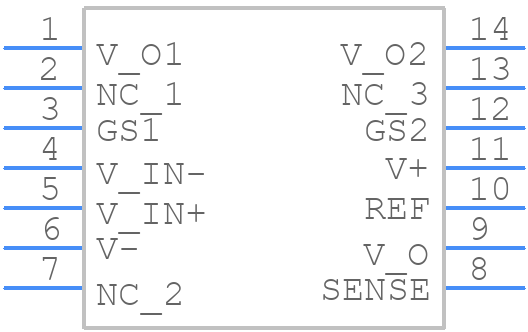 INA166UA - Texas Instruments - PCB symbol