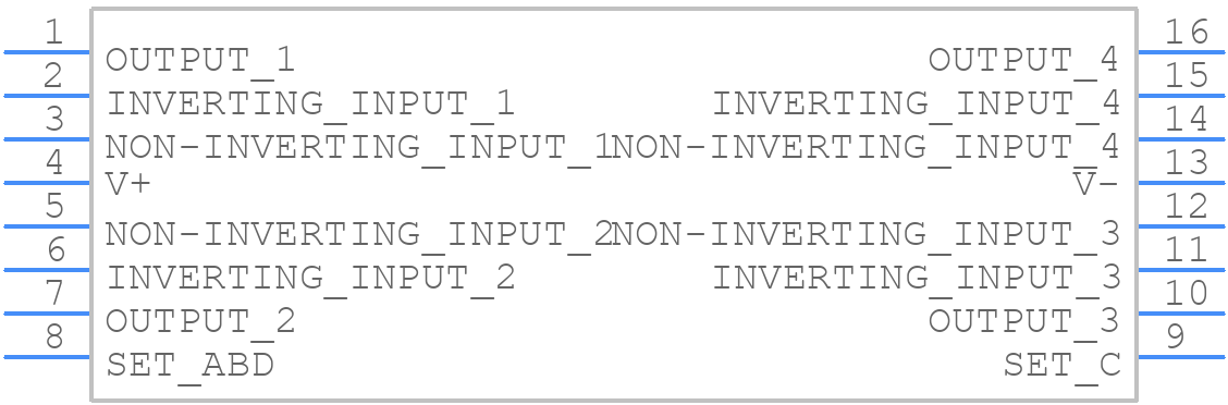 LM346MX/NOPB - Texas Instruments - PCB symbol