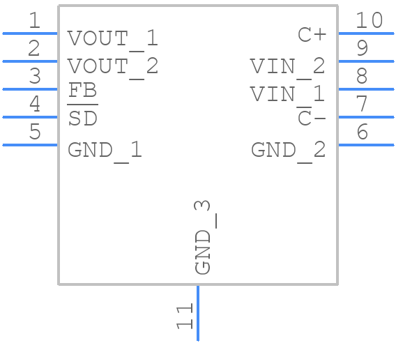 LM2750SD-ADJ/NOPB - Texas Instruments - PCB symbol