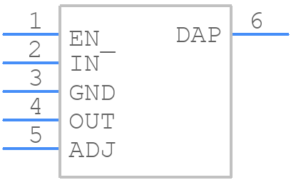 LP38502ATJ-ADJ/NOPB - Texas Instruments - PCB symbol