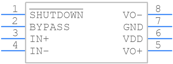 TPA751D - Texas Instruments - PCB symbol