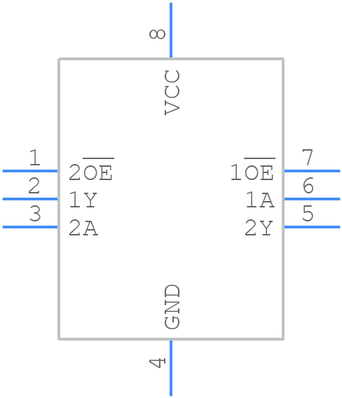 SN74AUP2G125RSER - Texas Instruments - PCB symbol