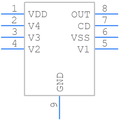 BQ294701DSGR - Texas Instruments - PCB symbol