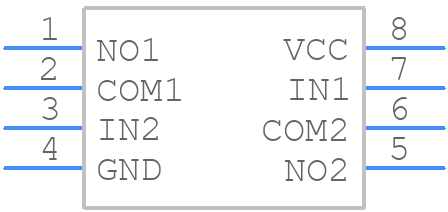 TS5A2066DCTR - Texas Instruments - PCB symbol