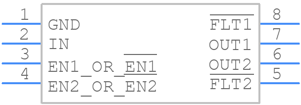 TPS2062CD - Texas Instruments - PCB symbol