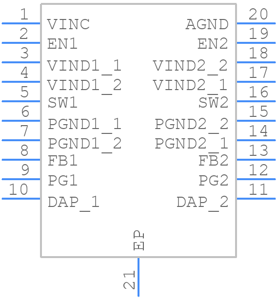 LM26420Q1XMHX/NOPB - Texas Instruments - PCB symbol