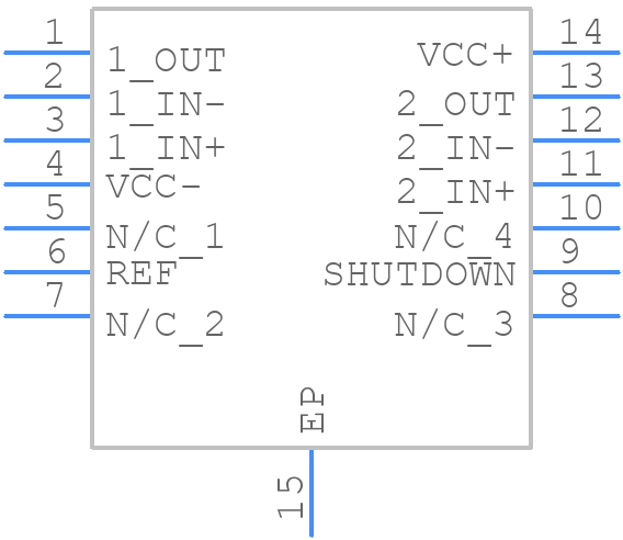 THS3115IPWP - Texas Instruments - PCB symbol