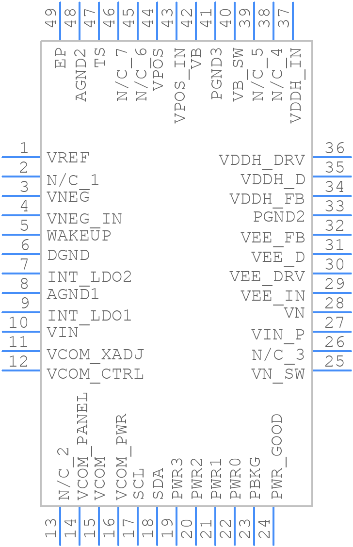 TPS65182BRGZR - Texas Instruments - PCB symbol