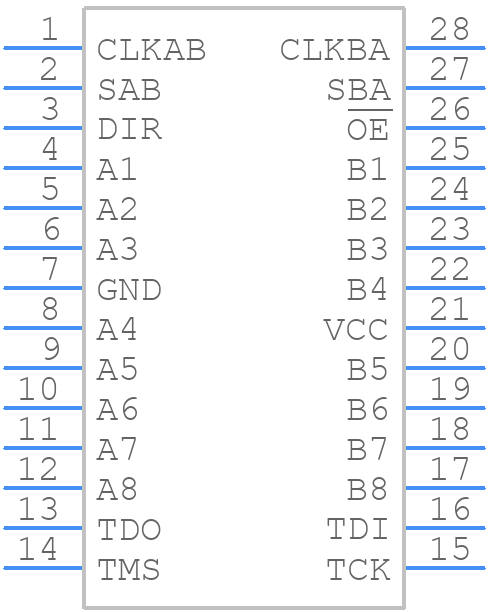 SN74ABT8646DL - Texas Instruments - PCB symbol