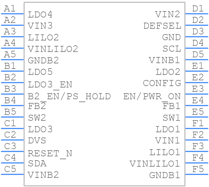 LP8725TLE-B/NOPB - Texas Instruments - PCB symbol