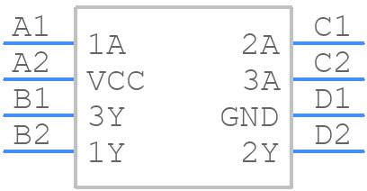 SN74LVC3G17YZPR - Texas Instruments - PCB symbol
