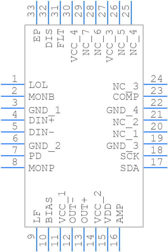ONET1131ECRSMR - Texas Instruments - PCB symbol