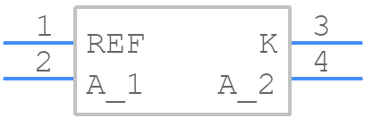 TL431ACPK - Texas Instruments - PCB symbol