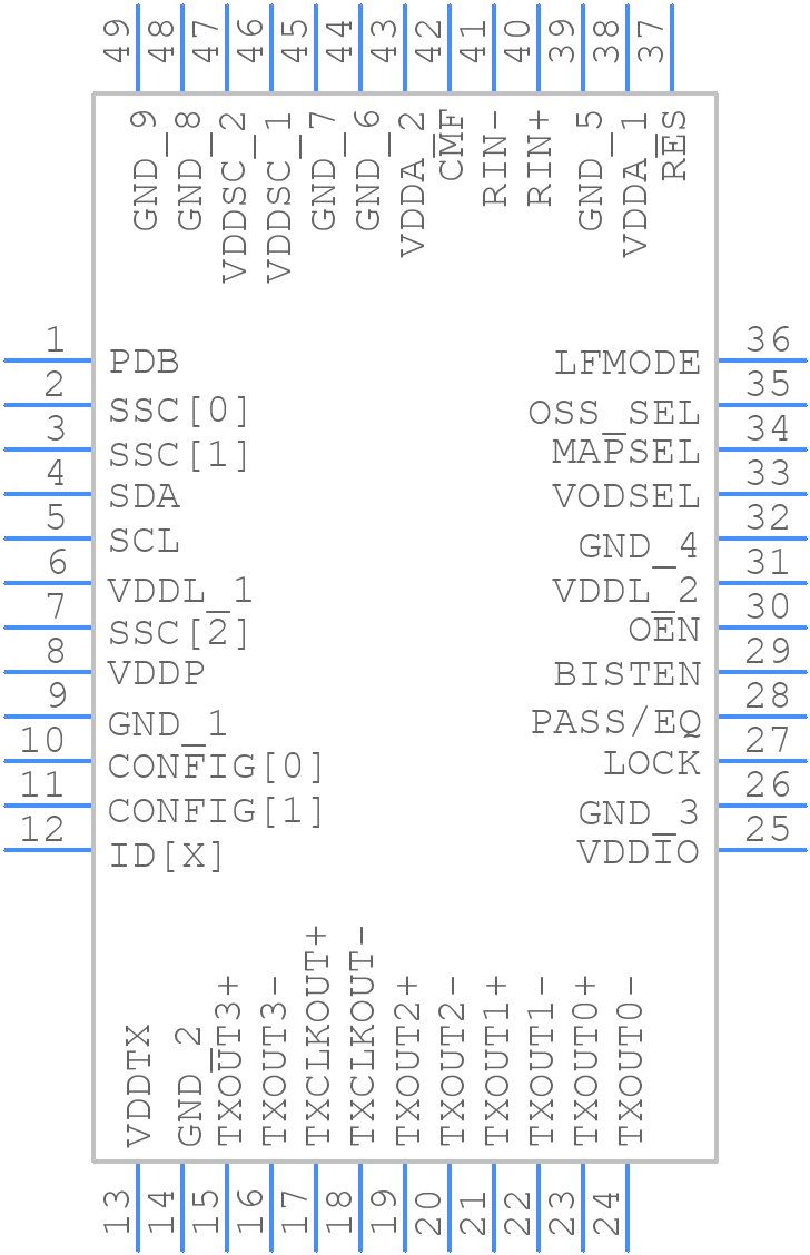 DS92LV0412SQE/NOPB - Texas Instruments - PCB symbol