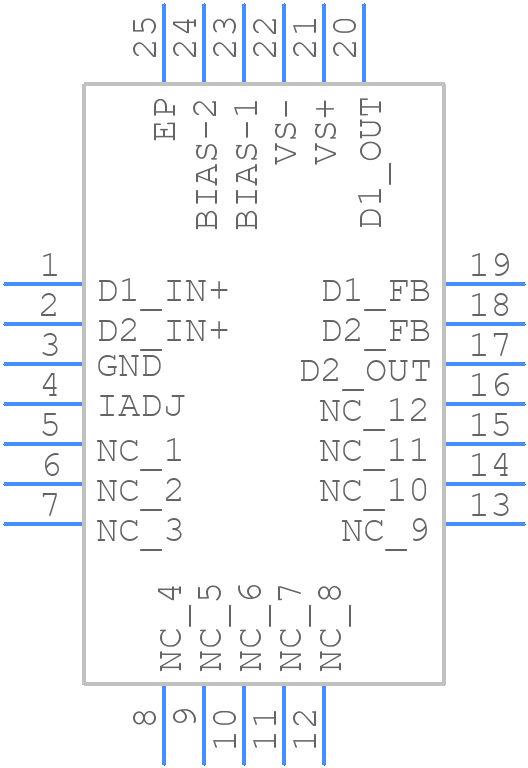 THS6212IRHFT - Texas Instruments - PCB symbol