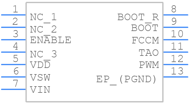 CSD95372AQ5M - Texas Instruments - PCB symbol