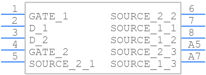 CSD87313DMS - Texas Instruments - PCB symbol