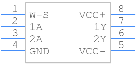 UA9636ACDR - Texas Instruments - PCB symbol