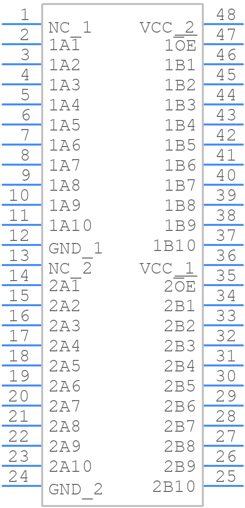 SN74CBT16861DLR - Texas Instruments - PCB symbol