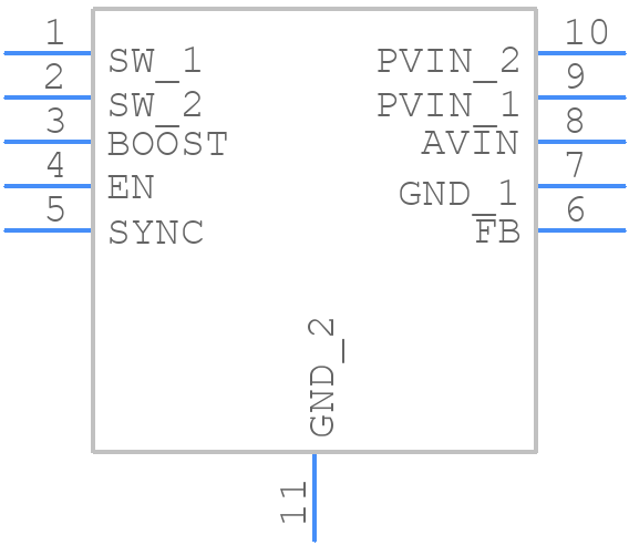 LM27341MY/NOPB - Texas Instruments - PCB symbol